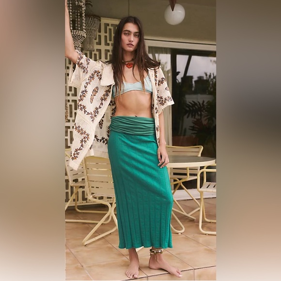 NWOT Free People Beach Essential Convertible Skirt - Picture 2 of 8